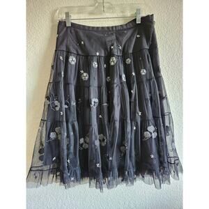 BCBG Maxazria Women's Beaded Skirt-Sm